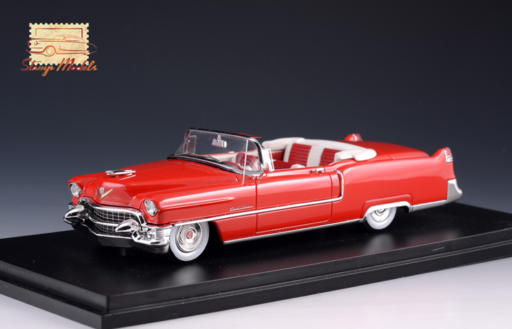 STM55301 A 1955 Cadillac Series 62 Convertible Open top Dakota Red.jpg