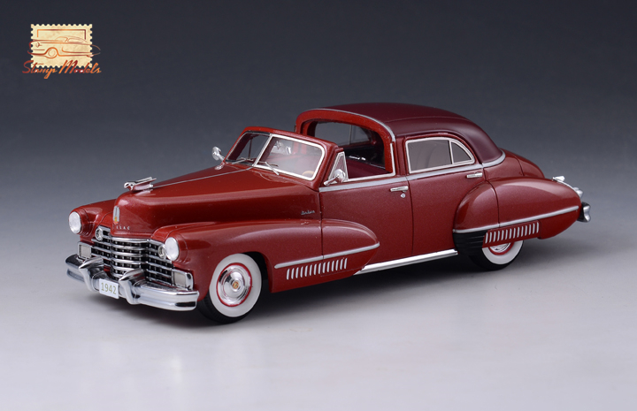1/43 STM42201 1942 Cadillac Sixty Special Town Brougham by Derham Open top Red