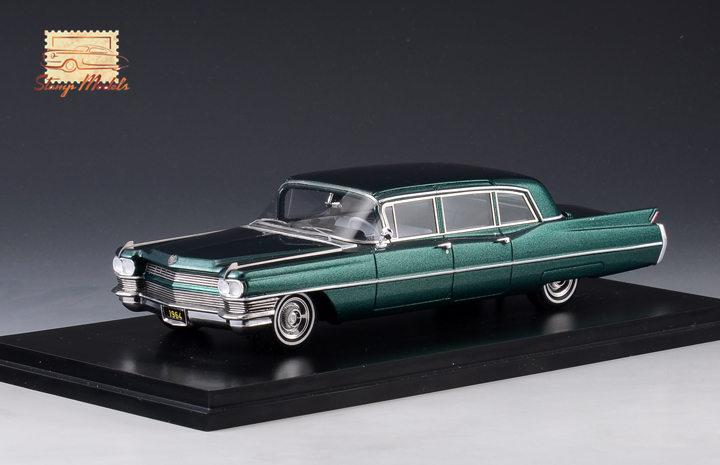 1/43 STM64102 1964 Cadillac Fleetwood 75 Limousine Green Metallic