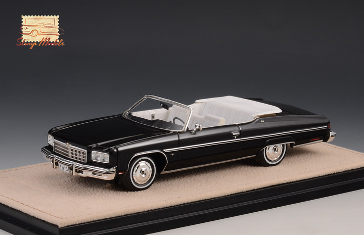 1/43 STM751001 1975 Chevrolet Caprice Convertible Open top Black