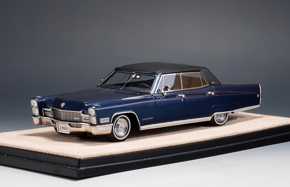 1/43 STM68211 1968 Cadillac Fleetwood Brougham Emperor Blue Metallic