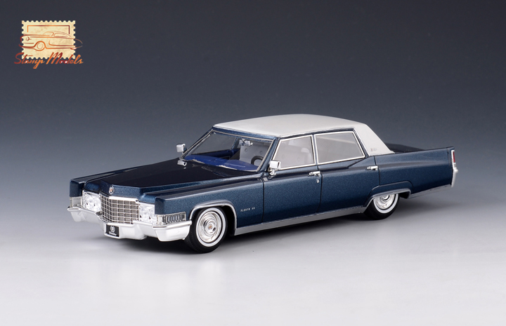 1/43 STM69202 1969 Cadillac Fleetwood 60 Special Brougham Athenian Blue