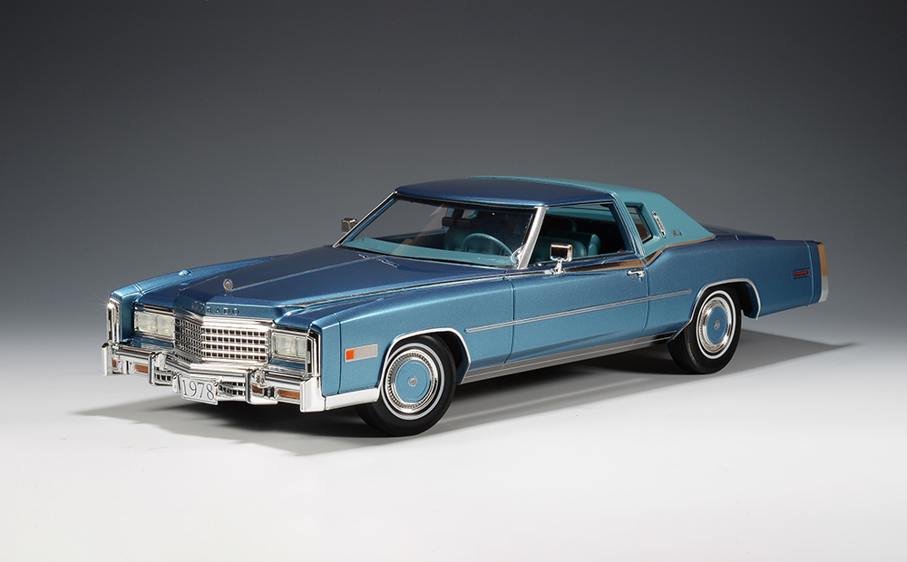 1/18 STM1978012 1978 Cadillac Eldorado Biarritz  Mediterranean Blue Metallic