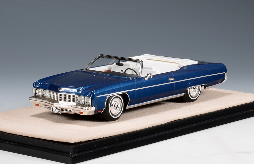 1/43 STM731001 1973 Chevrolet Caprice Convertible Open roof Dark Blue Metallic