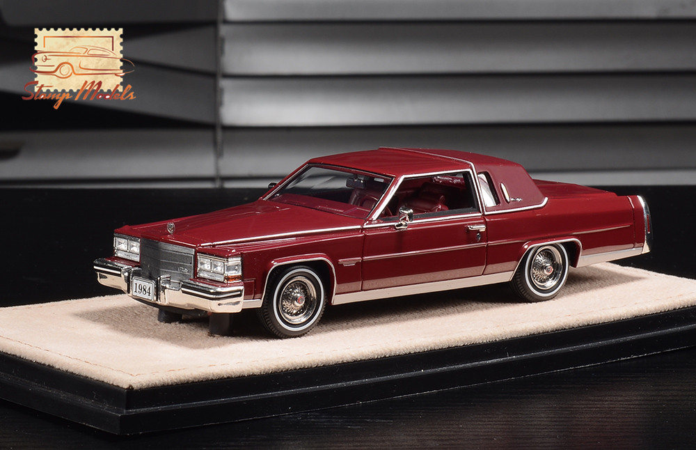 1/43 STM84801 1984 Cadillac Fleetwood Brougham Coupe Maroon