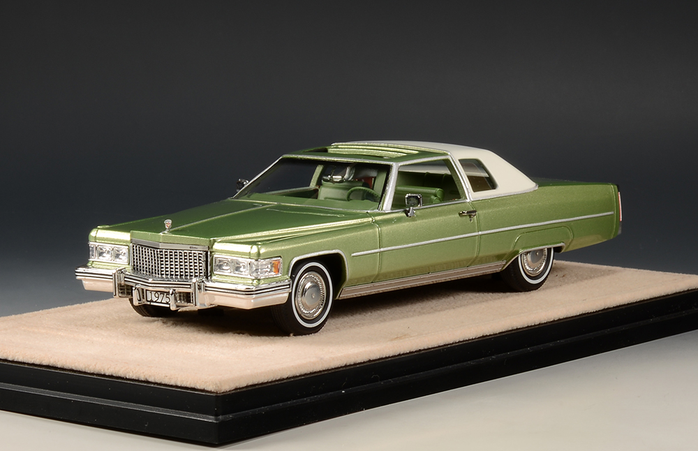 1/43 STM75603 1975 Cadillac Coupe deVille Lido Green Irid