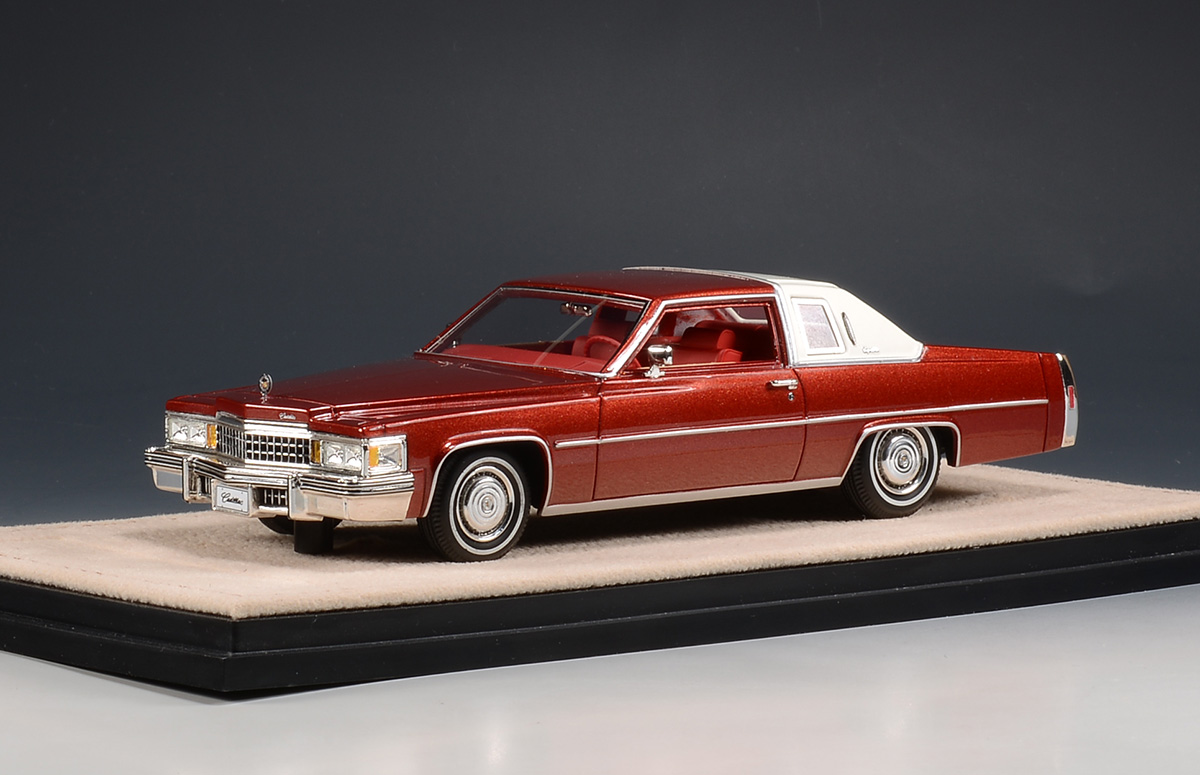 1/43 STM78601 1978 Cadillac Coupe deVille Carmine Red Metallic