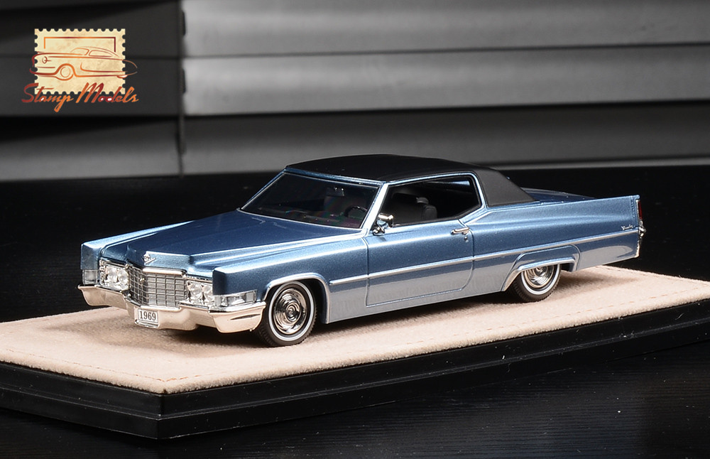 1/43 STM69602 1969 Cadillac Coupe deVille Astral Blue Metallic