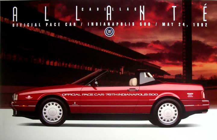 1/43 STM93804 1993 Cadillac Allante Indy 500 Pace Car Edition Pompeian Red Metallic