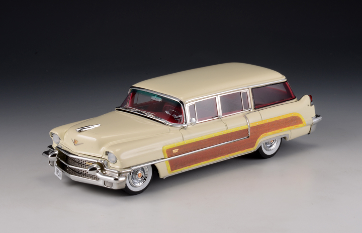 1/43 Cadillac Series 62 Hess & Eisenhardt Wagon 1956 White